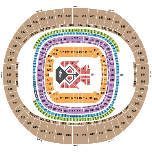 Caesars Superdome Chris Brown Seating Chart